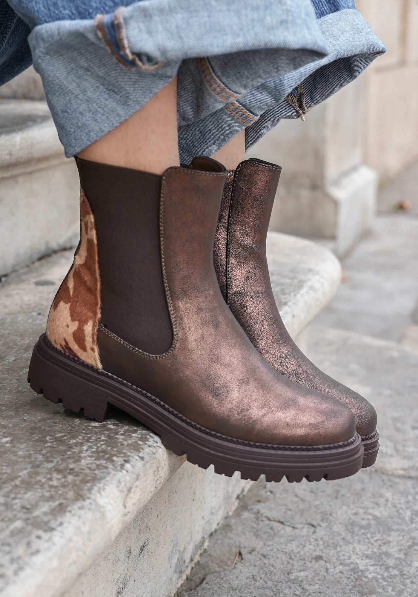 Keasia boots brown - M812
