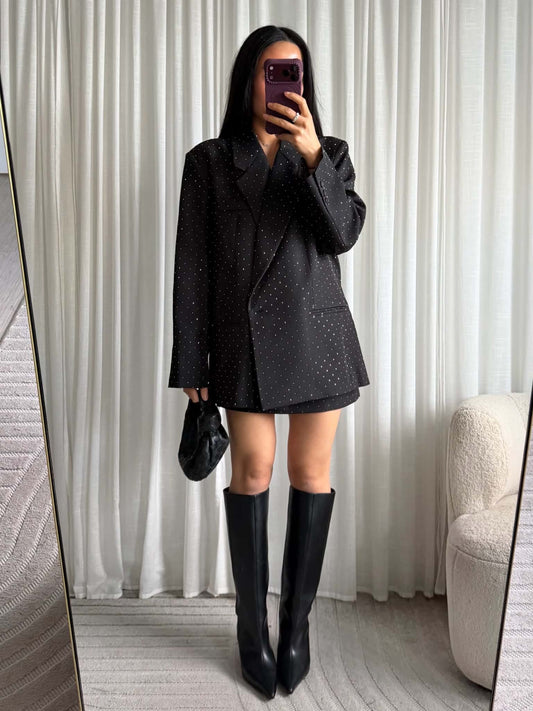 Klovah simili skirt Black/silver - 19882