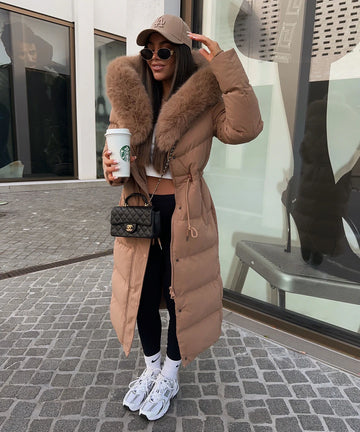 Galina winter jacket camel -FC7583