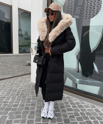 Galina winter jacket black/beige -FC7583