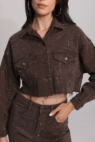 Seesee Premium diamond jacket Brown f290