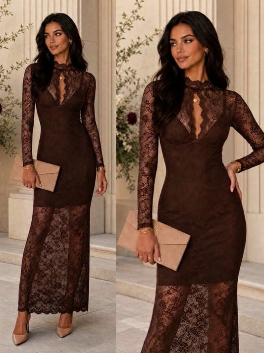 Cellia dress choko  - 26671