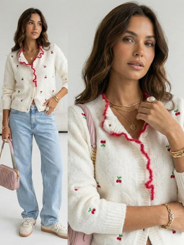 Cherriny cardigan beige - TVP183