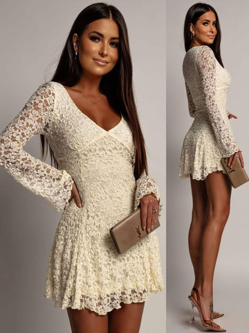 Hanne blonde dress White - 23339