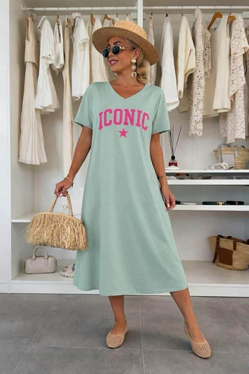 Iccon dress green     - 679
