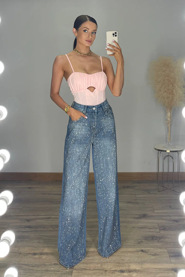 Seesee Molly diamond jeans Blue