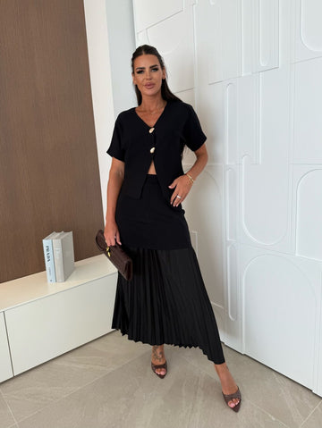Flamy 2 pieces elegant sæt Black