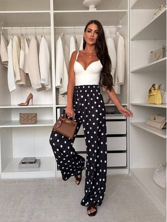Forsa dot pants black