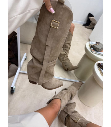 Heaven boots  khaki - 7699A