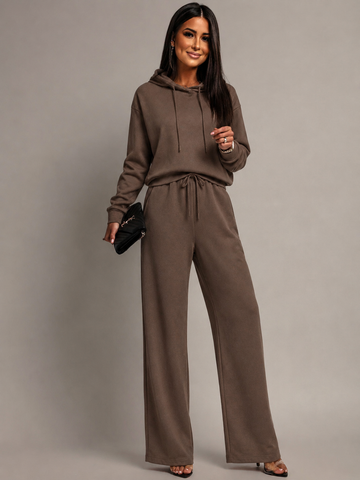 JDYAMALFI LIFE L/S HOOD SWEAT JRS DIA coffee Bean 556