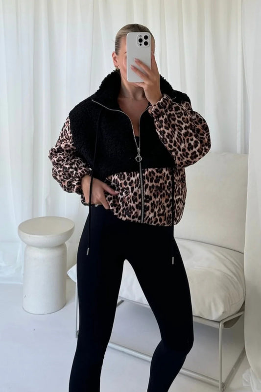 Shantina teddy fleece black