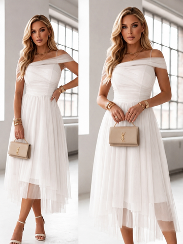 Molka dress White    - 23378 WWZ