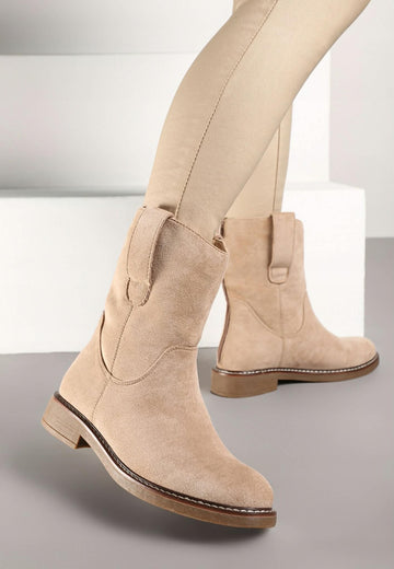 Deluxa boots beige f6610 12345 556
