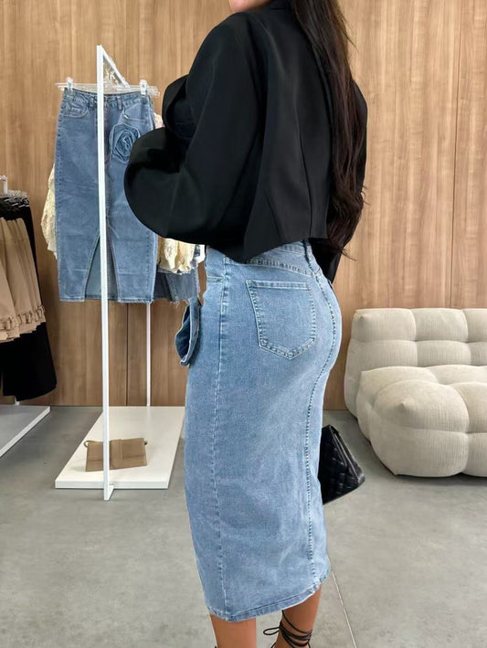Devon denim skirt - A130