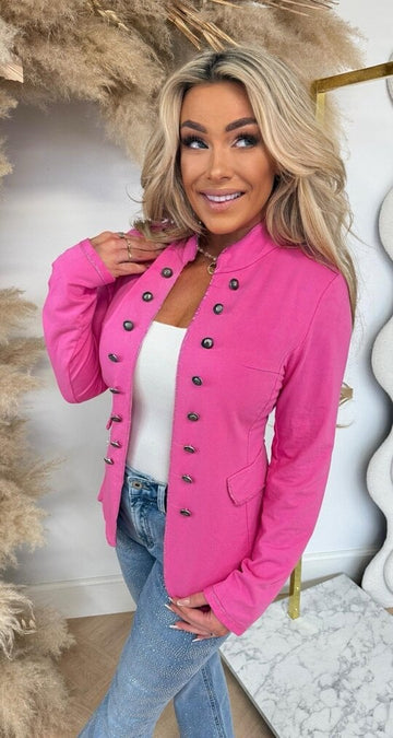 Willamina blazer jacket fushia