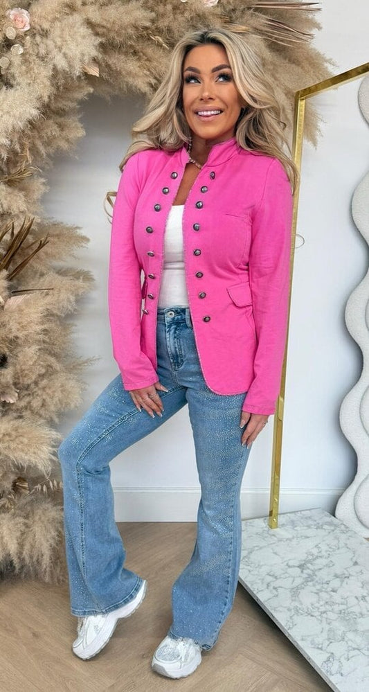 Willamina blazer jacket fushia