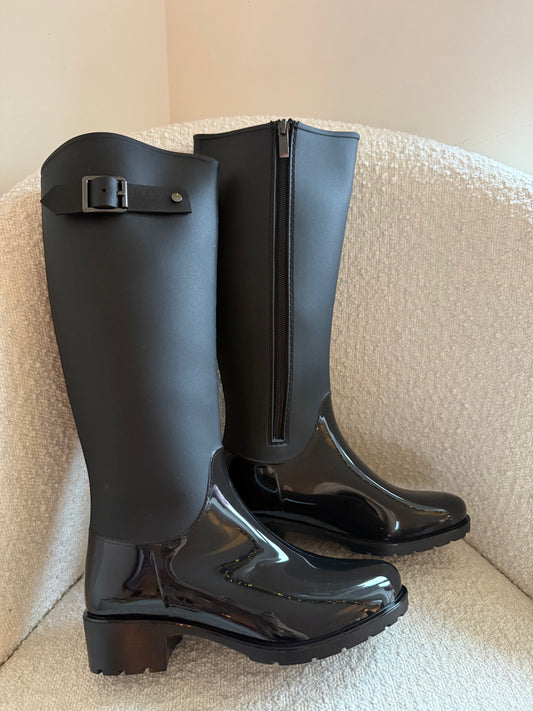 Lottus rain boots Black 12345