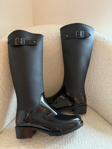 Lottus rain boots Black 12345