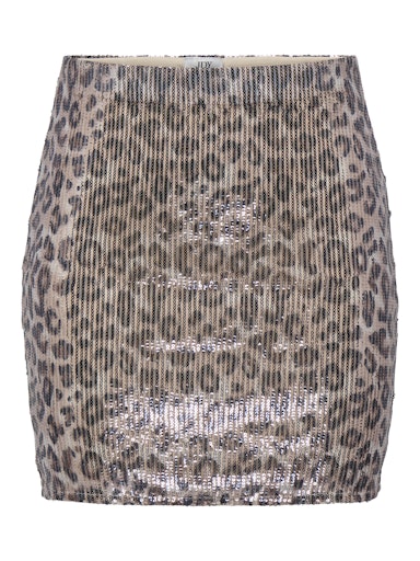 JDYLEONA SEQUINS MINI SKIRT JRS Brown Rice