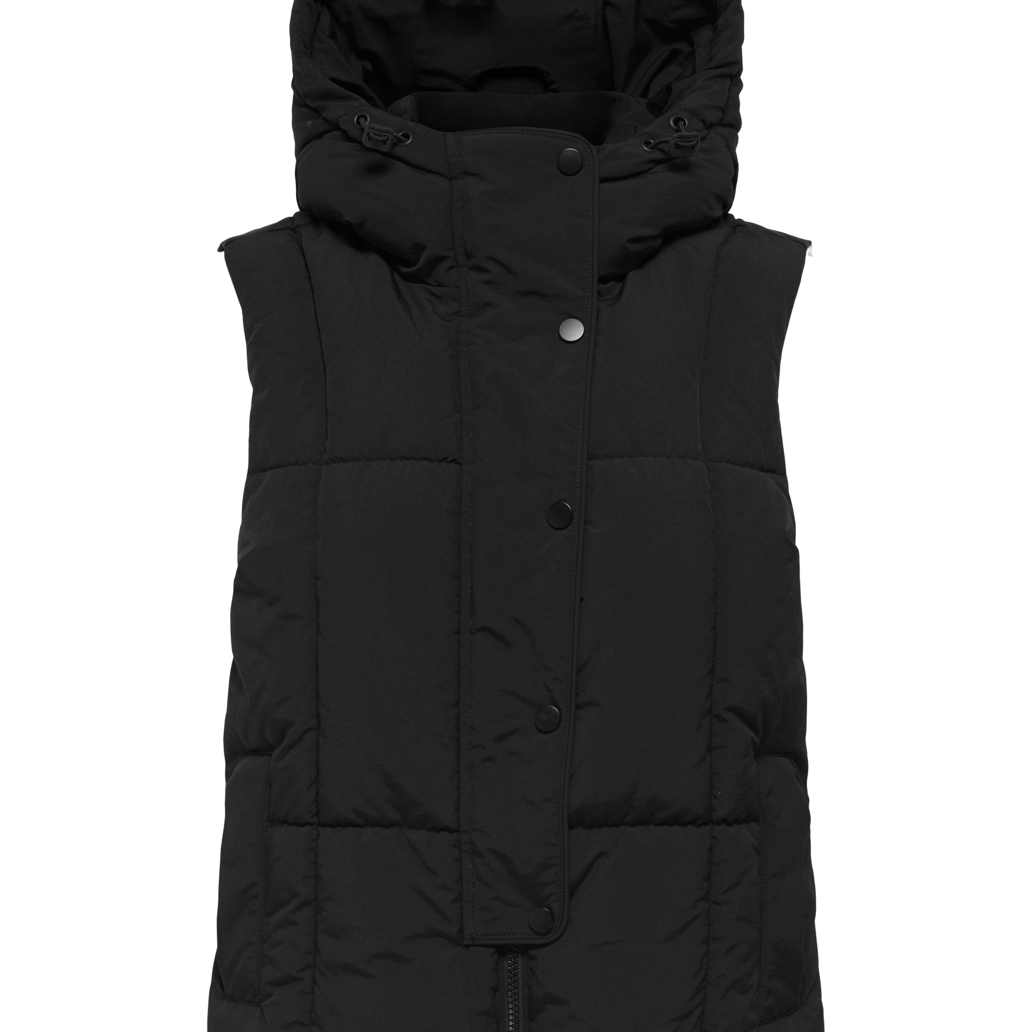 JDYWONDER SHORT HOOD WAISTCOAT OTW SIJ black