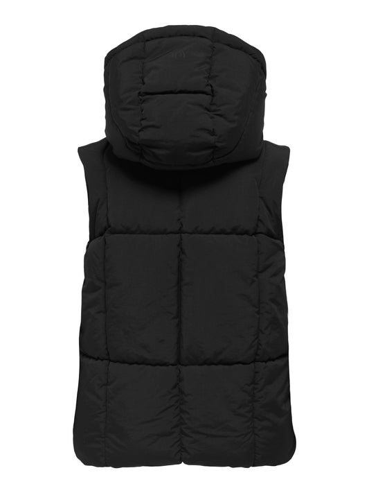 JDYWONDER SHORT HOOD WAISTCOAT OTW SIJ black