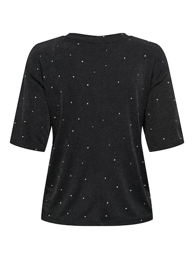 JDYPRIME S/S STUDS TOP JRS black