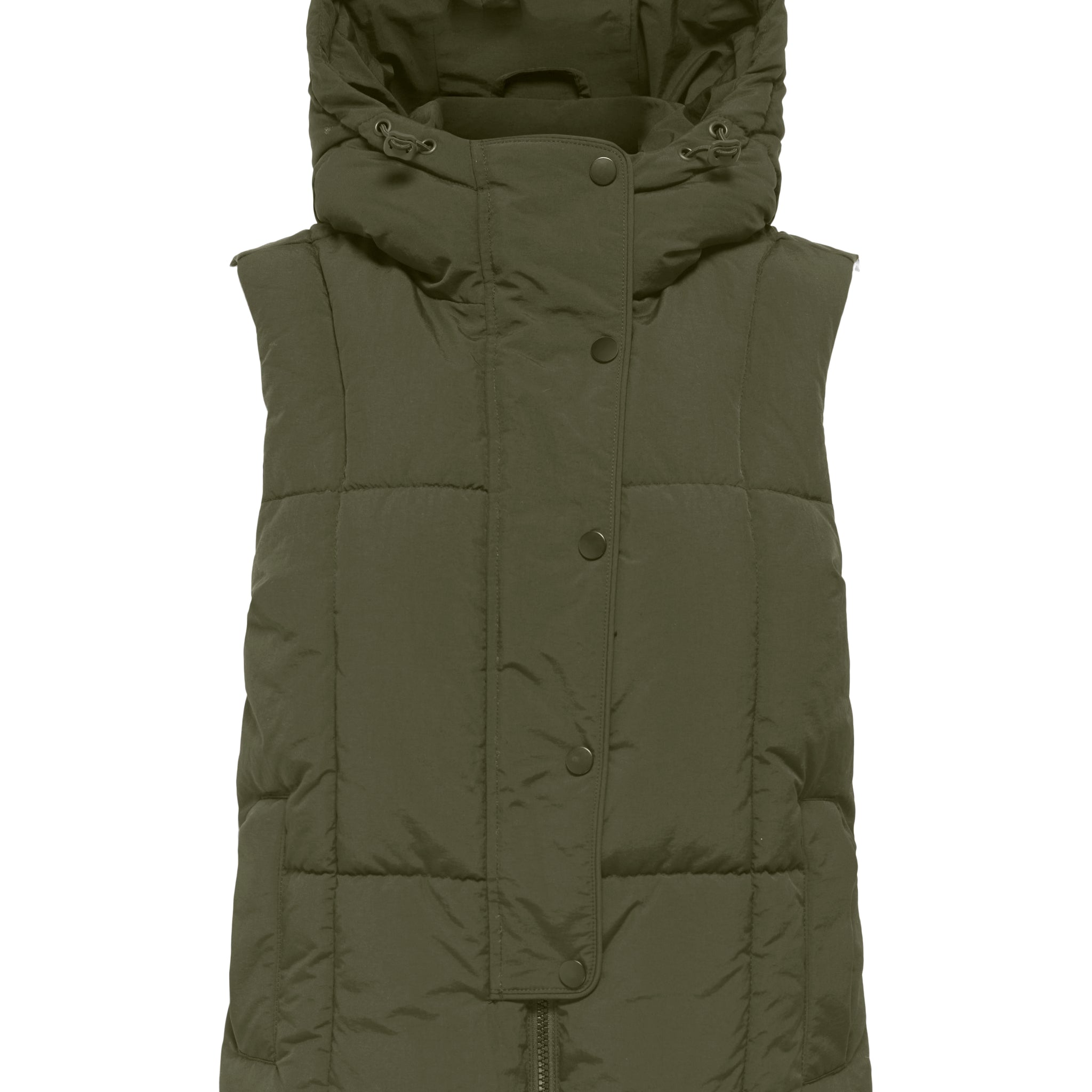 JDYWONDER SHORT HOOD WAISTCOAT OTW SIJ ivy green