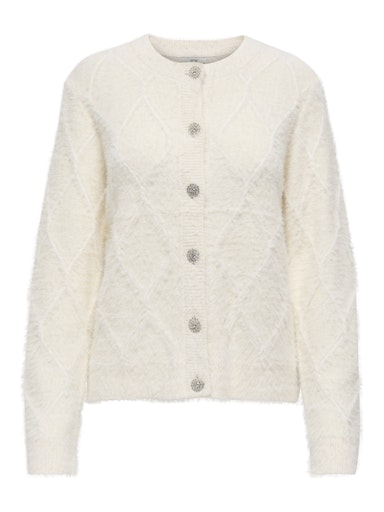JDYJAYLA L/S O-NECK CARDIGAN KNT ecru