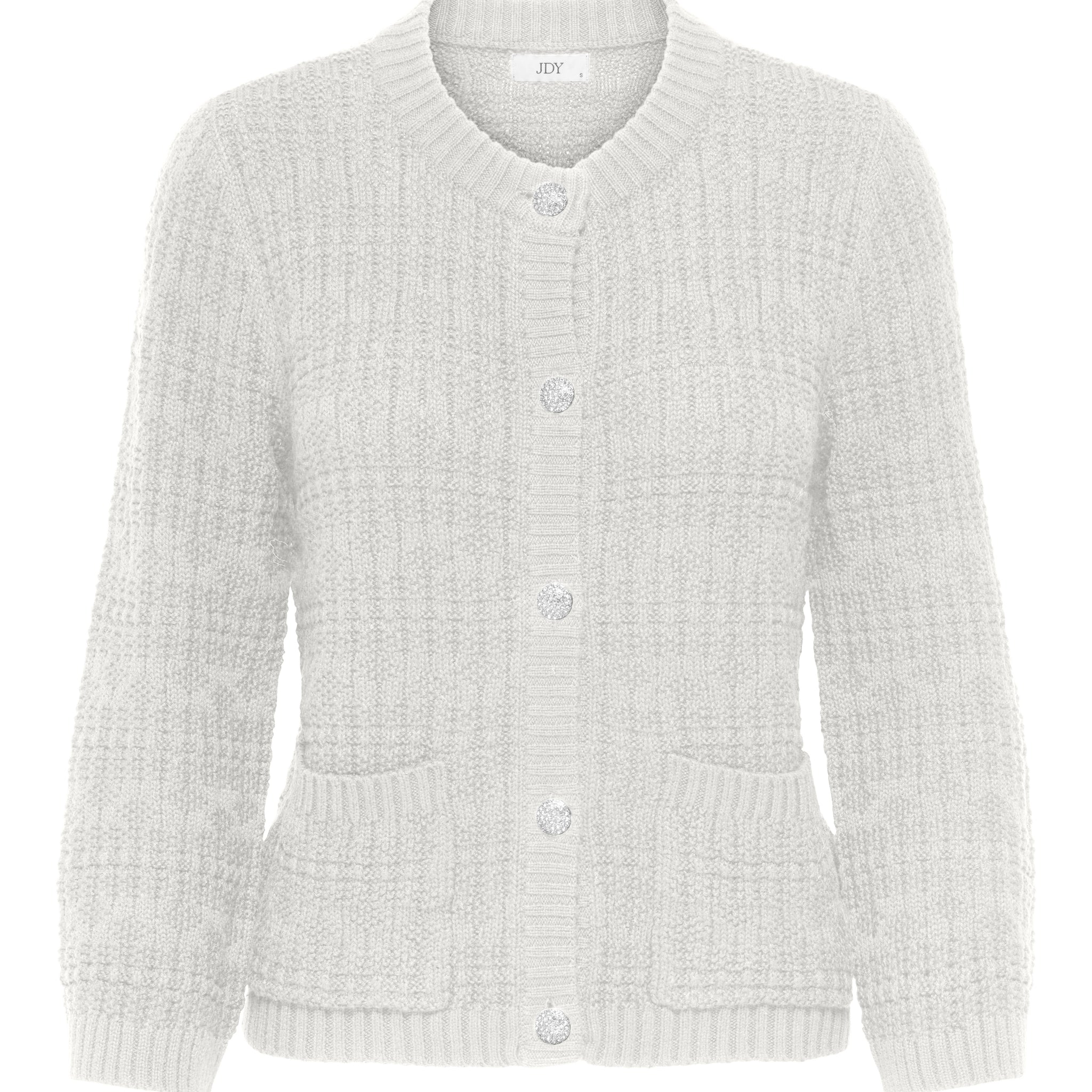 JDYJANNE 3/4 O-NECK CARDIGAN KNT cloud dancer