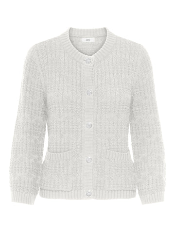 JDYJANNE 3/4 O-NECK CARDIGAN KNT cloud dancer