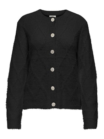 JDYJAYLA L/S O-NECK CARDIGAN KNT BLACK