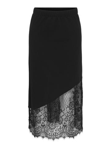 JDYGEGGO LIFE MIX LACE SKIRT JRS DIA BLACK