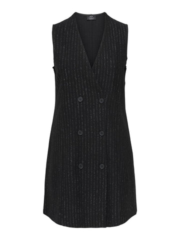 JDYMARY S/L BUTTON DRESS JRS DIA black