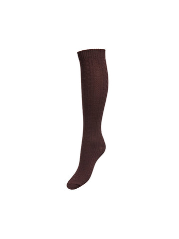 JDYANN CABLE KNIT MAXI SOCKS JRS Coffee Bean