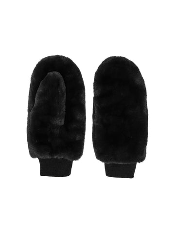 JDYBENEDICTE FAUX FUR MITTENS OTW HAB BLACK