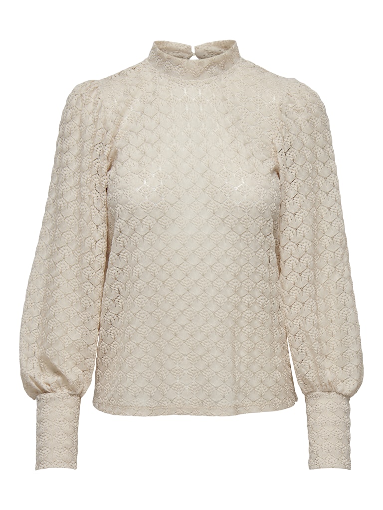 JDYAVERY L/S LACE TOP JRS NOOS sandshell