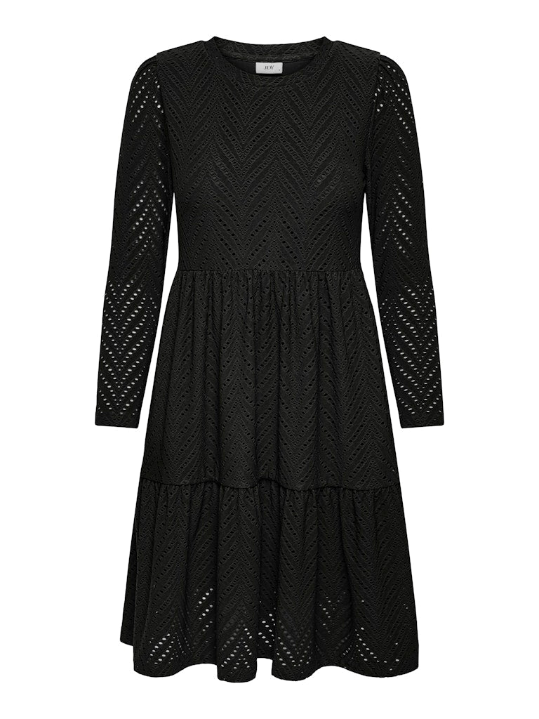 JDYCARLA CATHINKA L/S DRESS JRS ATK black