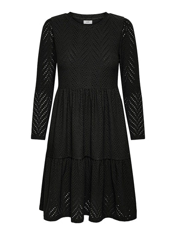JDYCARLA CATHINKA L/S DRESS JRS ATK black