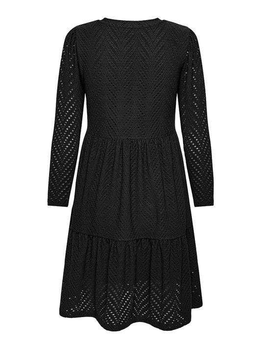 JDYCARLA CATHINKA L/S DRESS JRS ATK black