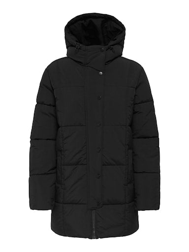 JDYWONDER LONG HOOD PUFFER OTW SIJ BLACK
