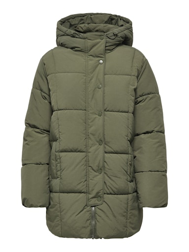 JDYWONDER LONG HOOD PUFFER OTW SIJ ivy green