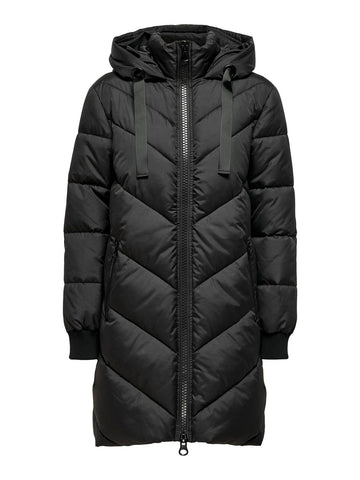 JDYSKYLAR PADDED hood jacket black