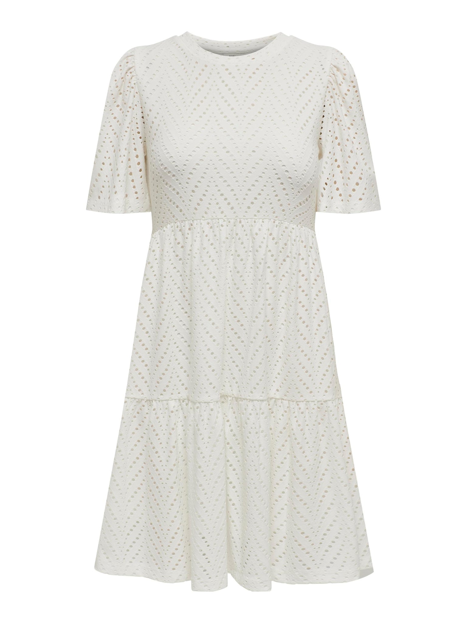 JDYCARLA CATHINKA S/S DRESS JRS NOOS cloud dancer