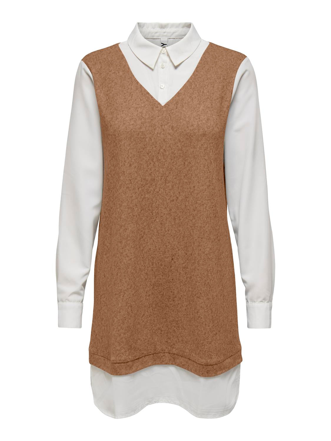 JDYTONSY L/S SHIRT DRESS JRS ATK TOASTED COCONUT 556