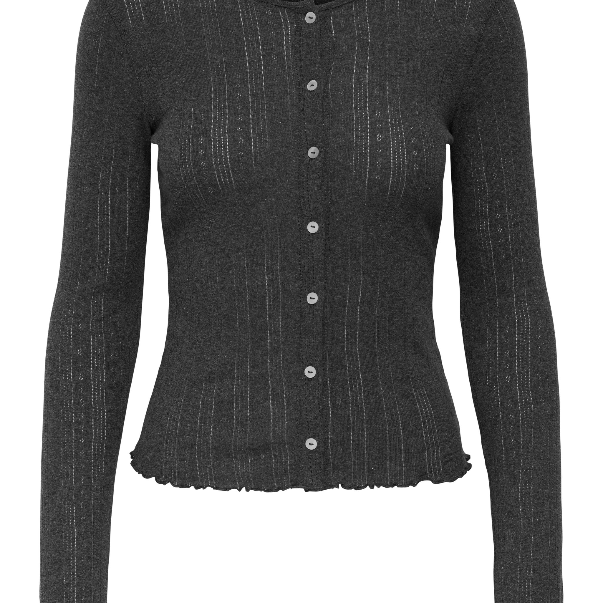 JDYSALSA LIFE L/S NEW CARDIGAN JRS DIA Dark Grey Melange