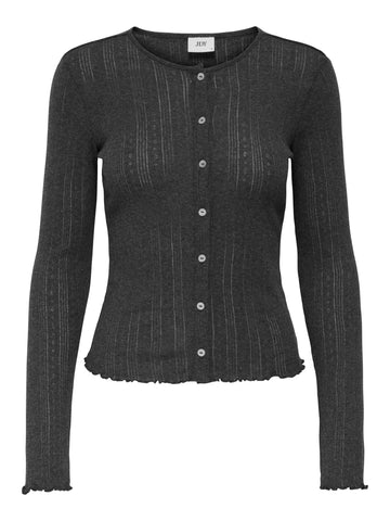 JDYSALSA LIFE L/S NEW CARDIGAN JRS DIA Dark Grey Melange