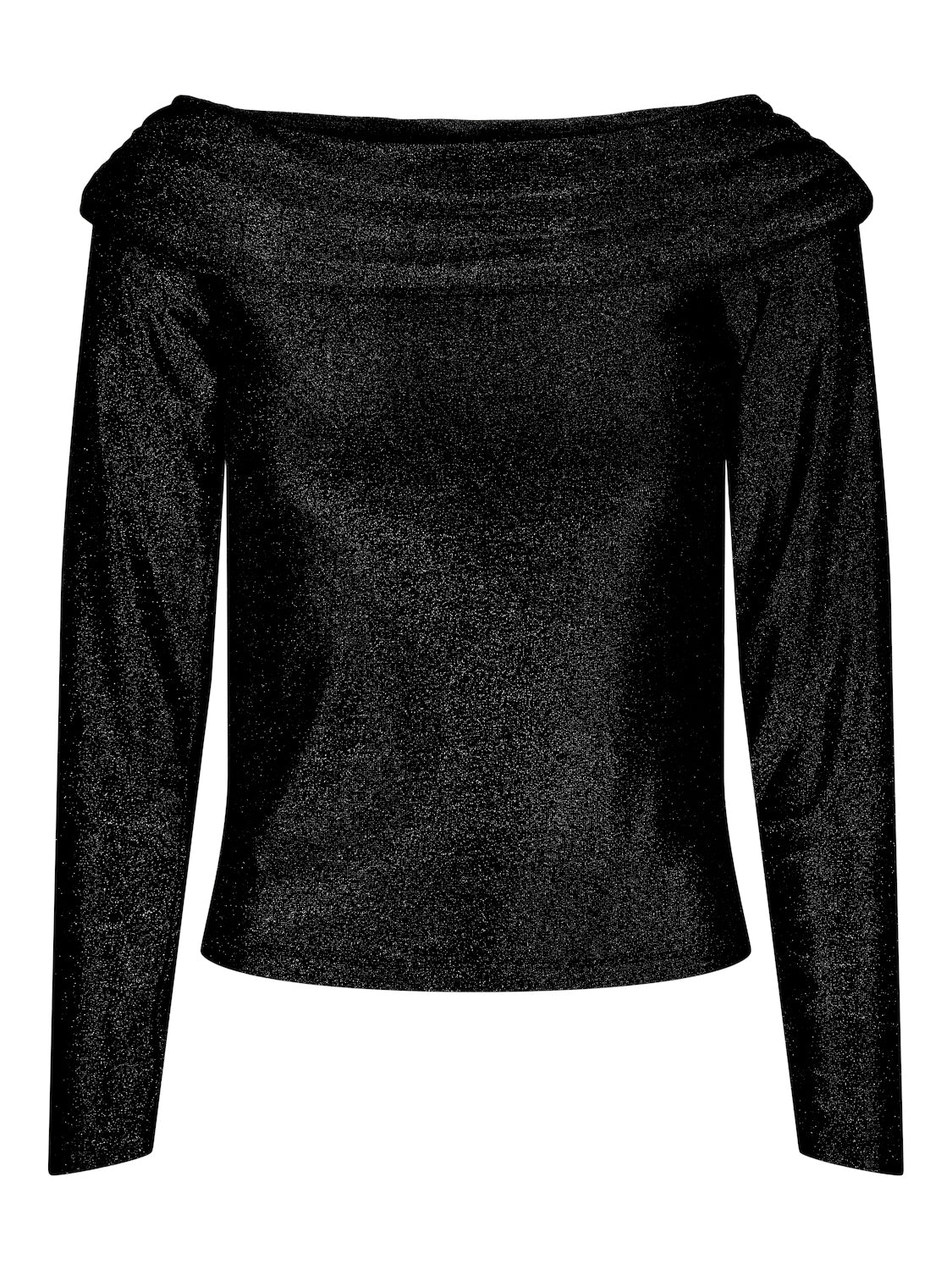 PCSANDRA LS OFF SHOULDER TOP black 007 556