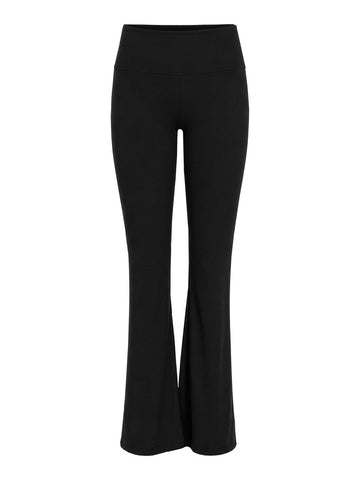 PCSOFIA MW FLARED LEGGINS JRS BLACK