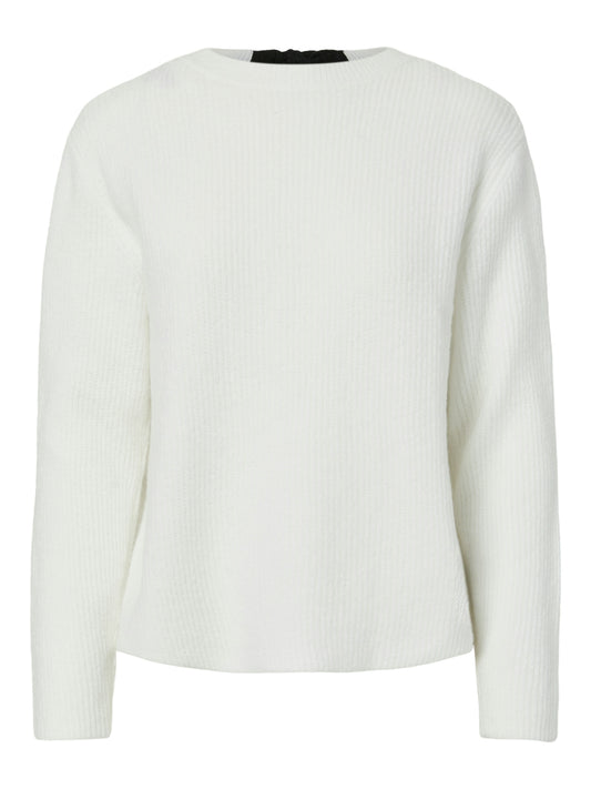 PCSILLY LS REV TIE KNIT NOOS BC  Cloud Dancer