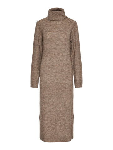 PCJULIANA LS ROLLNECK KNIT DRESS NOOS BC fossil